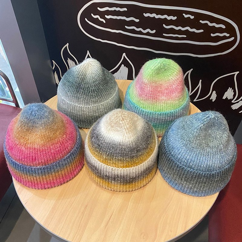 Wholesale New Colorful Slouch/Crochet/Slouchy/Skull/Cuffed Winter Knitted Beanies Tie Dye Toques Beanie Hats