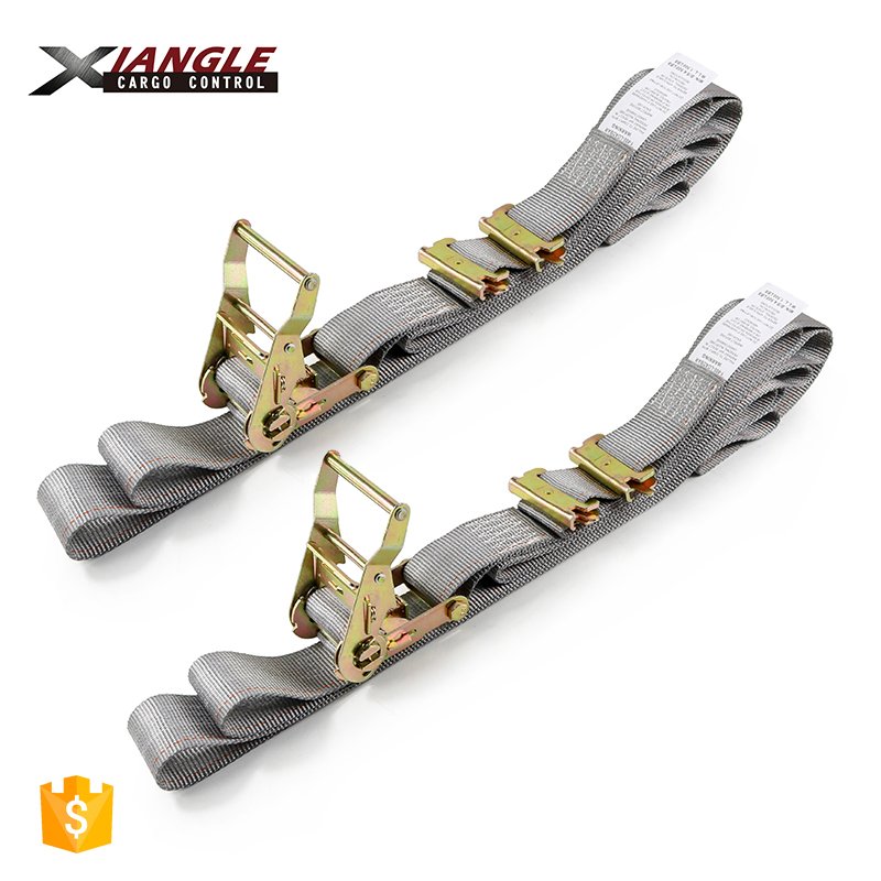 2Inch 16Ft Cargo Heavy Duty E Track Ratchet Straps E-track Tie Down Load Strap for Trucks