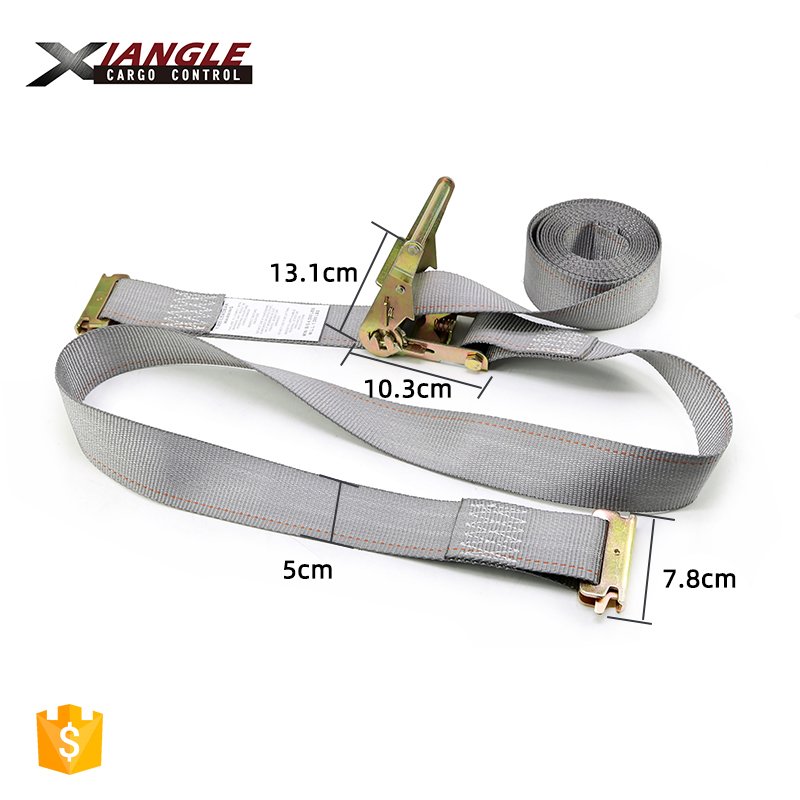 2Inch 16Ft Cargo Heavy Duty E Track Ratchet Straps E-track Tie Down Load Strap for Trucks