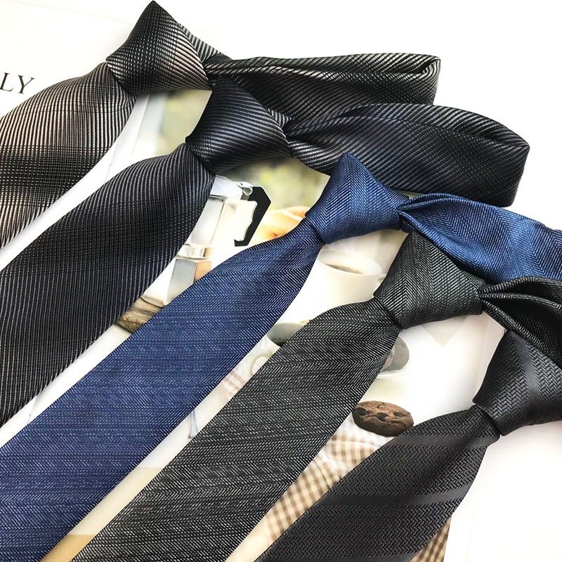 Pure Silk Neckties Men's Luxury Stripe Silk Tie Woven Jacquard Silk Ties