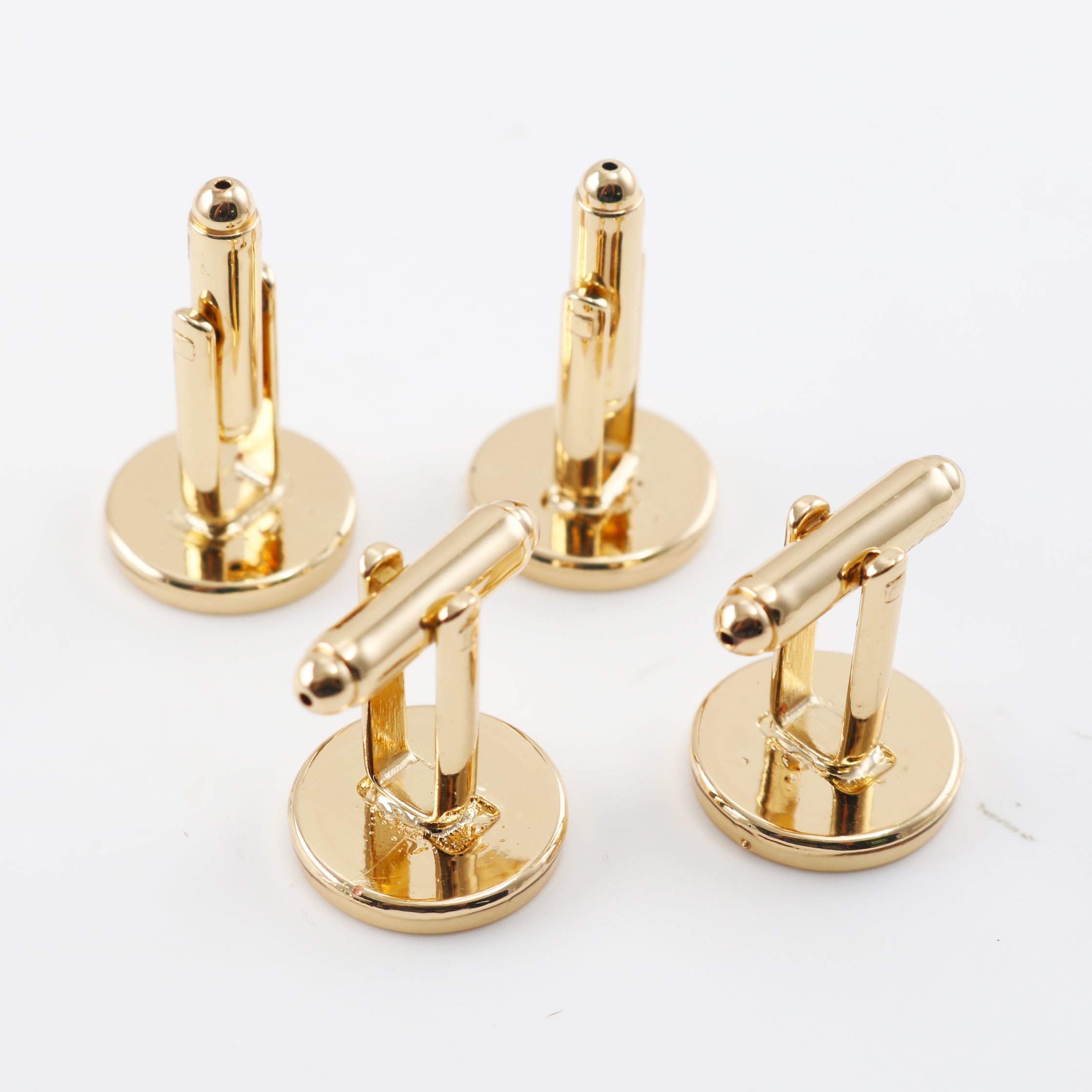 Custom original design wedding cufflink manufacturer women's metal letter Cufflinks