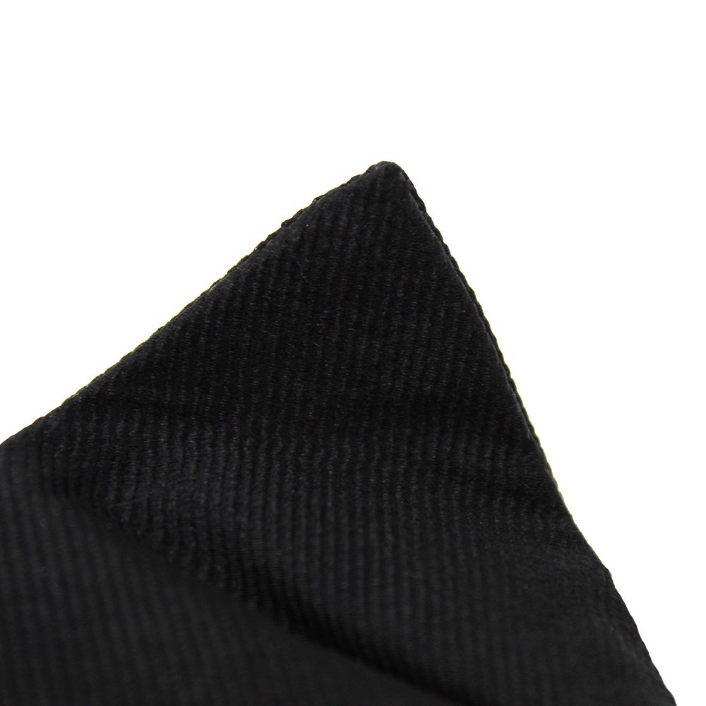 Black Bow Ties For Men Handmade Silk Woven Repp Adjustable Solid Color Tuxedo Pretied Private Label Suit Black Butterfly Bow Tie