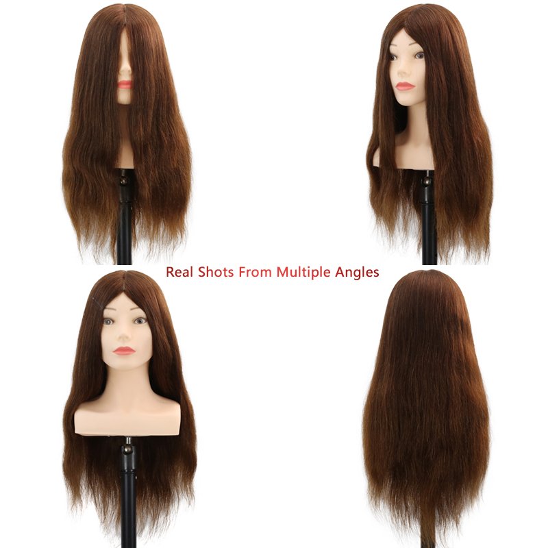 Factory Outlet Doll Head Human Hair Hairdressing Training Model Head With Shoulder Mannequin Head Hair Styling