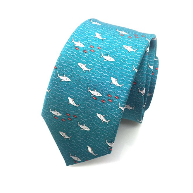 Animal neckties custom print silk tie
