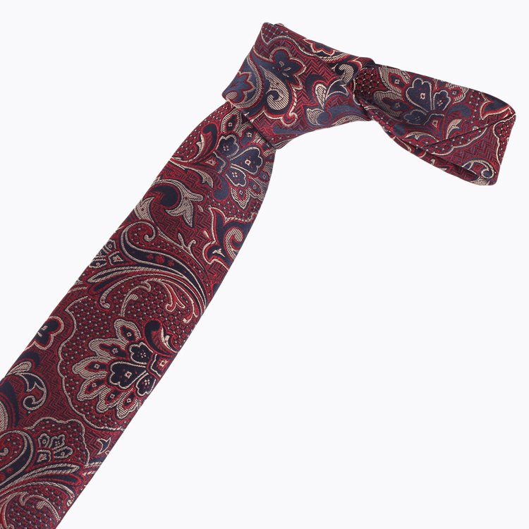 100% Silk Wholesale Ties High Quality Italian Factory Jacquard Paisley Neckties For Men