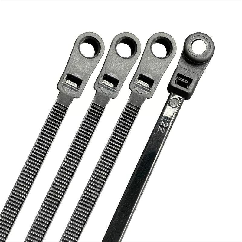 MOUNTABLE HEAD TIES Nylon 66 cable ties SZS-110MT SZS-150MT 3.6*145mm ZIP TIES factory direct sells ce rohs reach certificates
