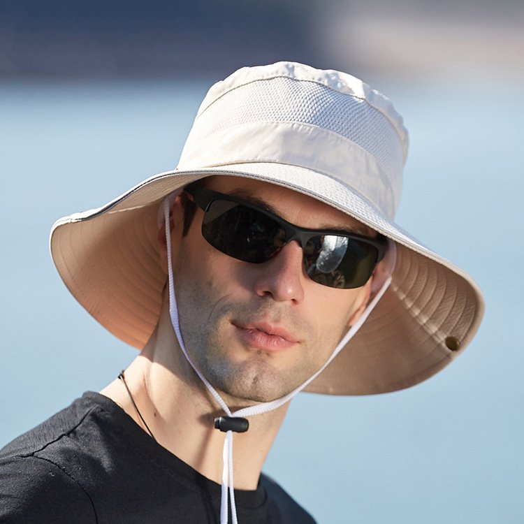 Outdoor Fishing Hat Large Brim Fisherman Bucket Hats quick dry Waterproof hat Outdoor sports caps for summer camping
