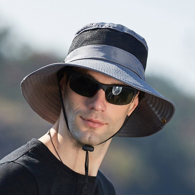 Outdoor Fishing Hat Large Brim Fisherman Bucket Hats quick dry Waterproof hat Outdoor sports caps for summer camping
