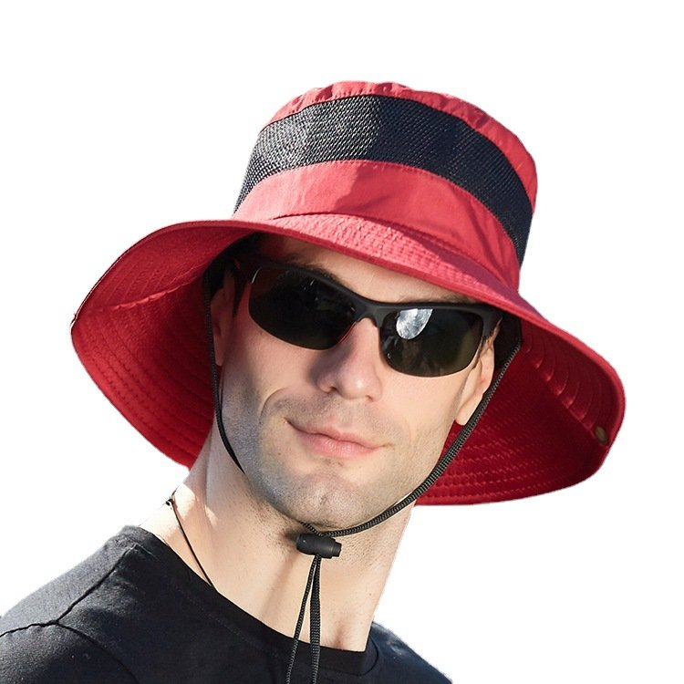 Outdoor Fishing Hat Large Brim Fisherman Bucket Hats quick dry Waterproof hat Outdoor sports caps for summer camping