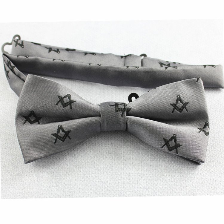 RunLin Factory Customized Wholesale High Quality Woven Jacquard Fabric Polyester Masonic Bow Ties for Men
