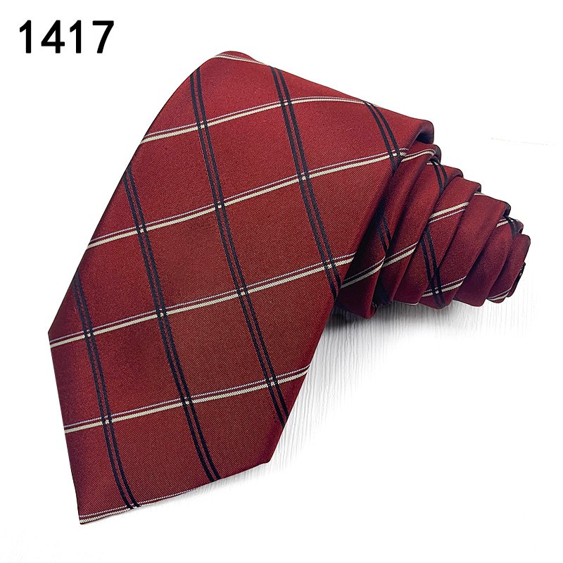 T-70- Silk Red Stripe 100% Silk Mens Fashion Woven Neckties Cheap Business Style Woven Tie