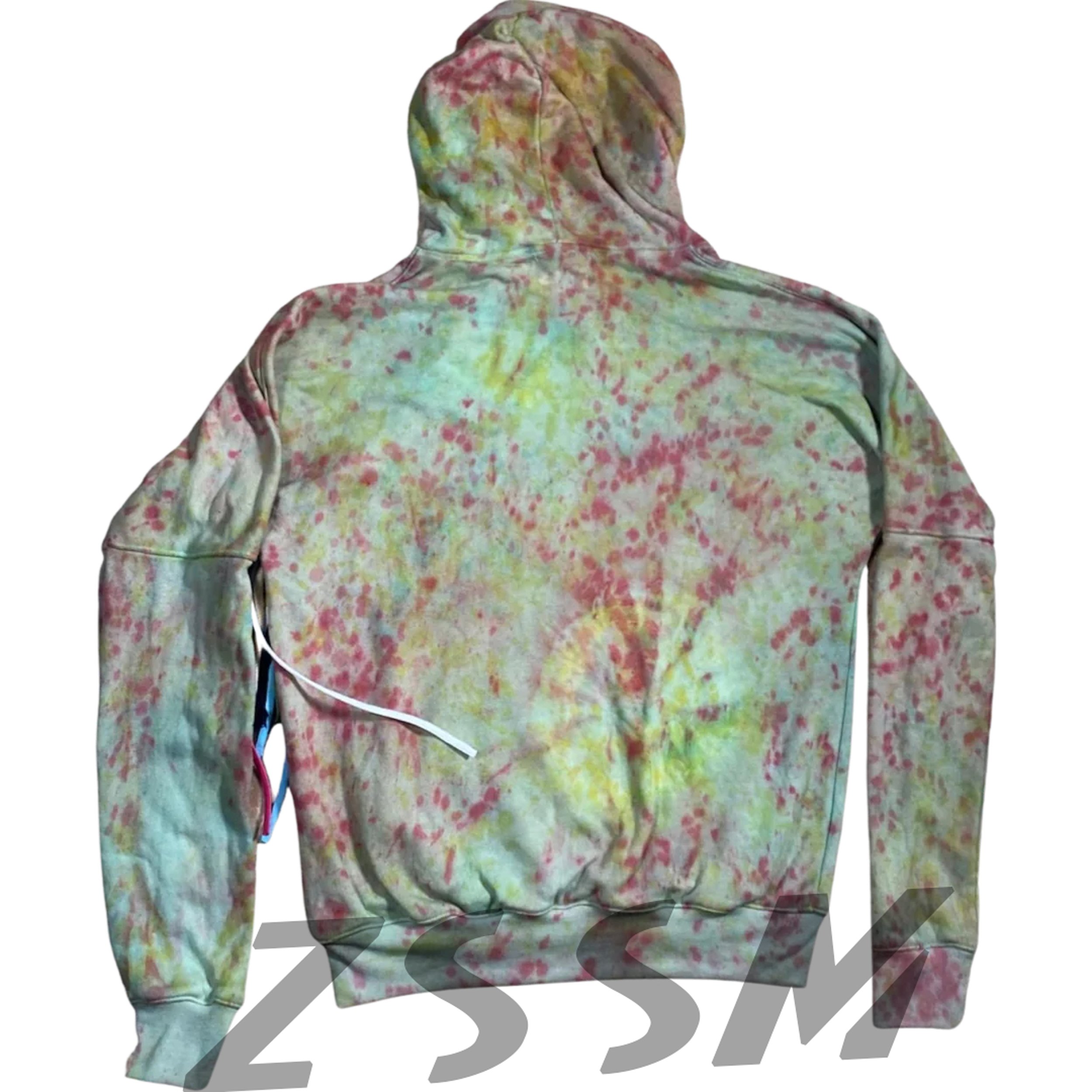Street Wear hoodie Custom embroidery logo 100% cotton tie dye Pullover satin lined hoodie Tie Dye hoodie for men