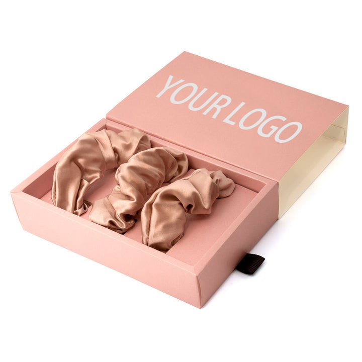 fashionable Europe and global silk hair ties 19 22 momme handmade luxury scrunchy 100% mulberry silk scrunchies