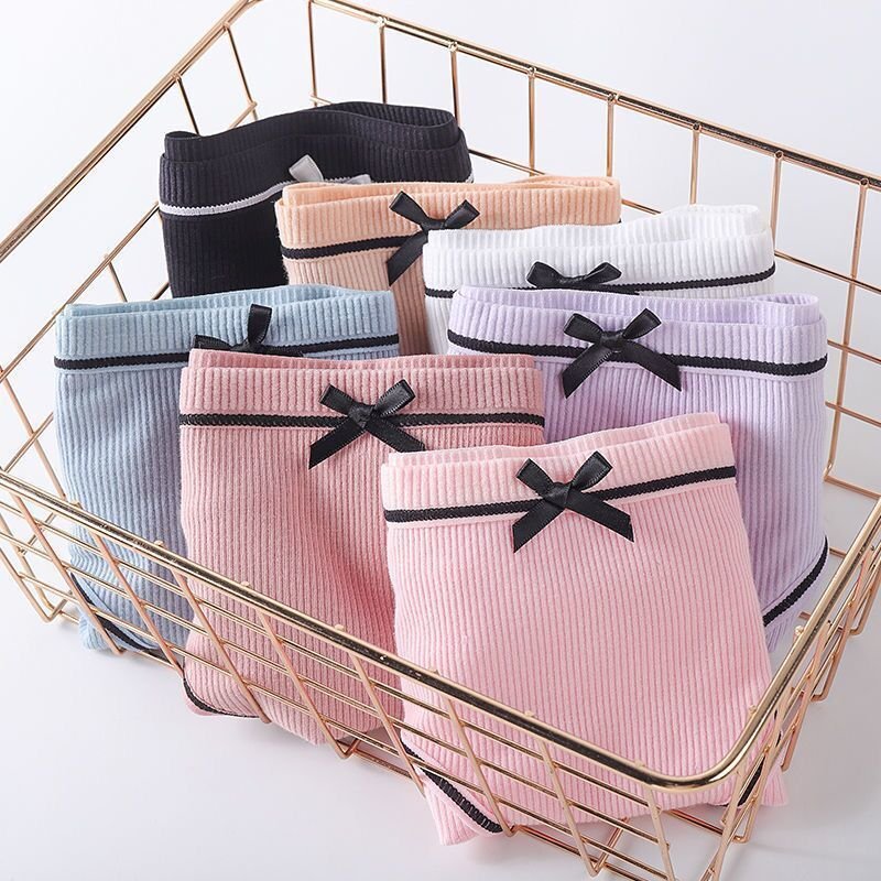 The New Thread Milk Wire Breathable Simple Soft Breathable Cotton Sexy Panties For Ladies
