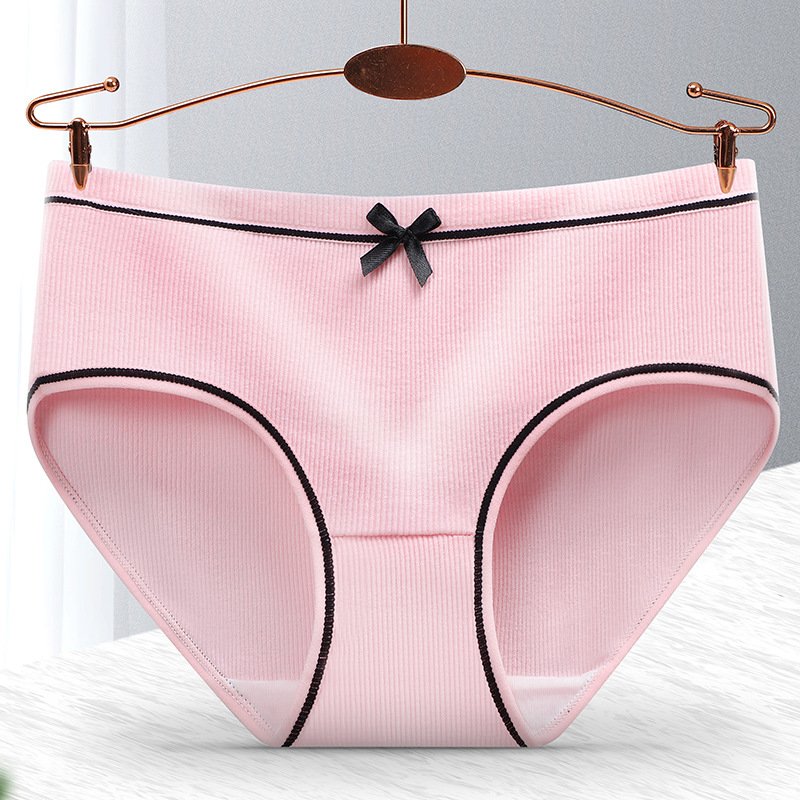 The New Thread Milk Wire Breathable Simple Soft Breathable Cotton Sexy Panties For Ladies
