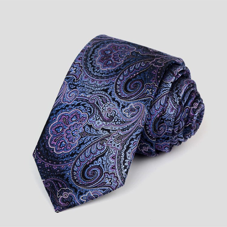 Handmade Wholesale Custom Embroidery Mens silk tie Set Jacquard Necktie Silk ties