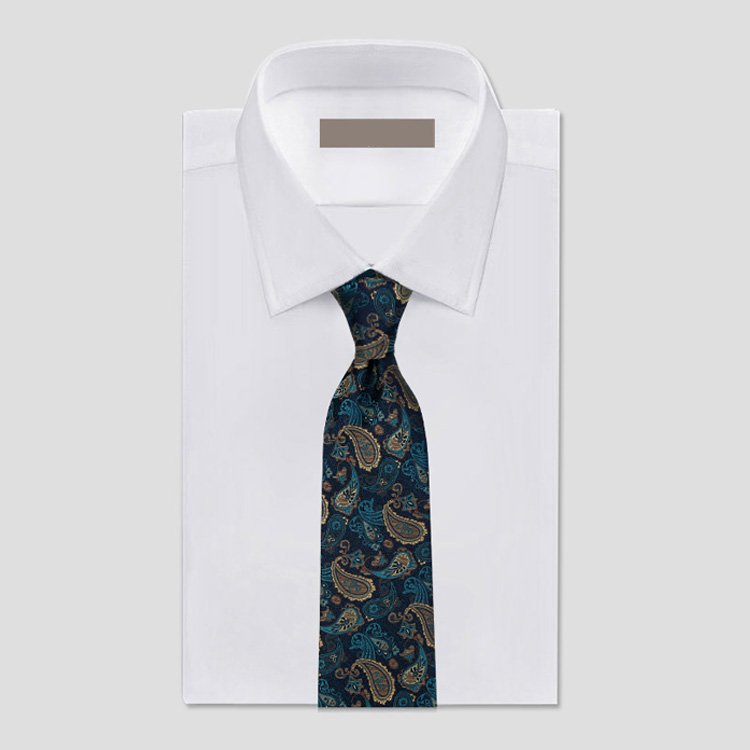 Handmade Wholesale Custom Embroidery Mens silk tie Set Jacquard Necktie Silk ties