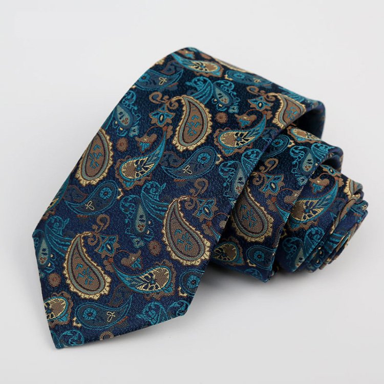 Handmade Wholesale Custom Embroidery Mens silk tie Set Jacquard Necktie Silk ties