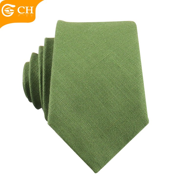 Hot Sale High Quality Designer Necktie Winter Vintage Multi-pattern Cotton Linen Ties Men's Plain Wool Polyester Tie