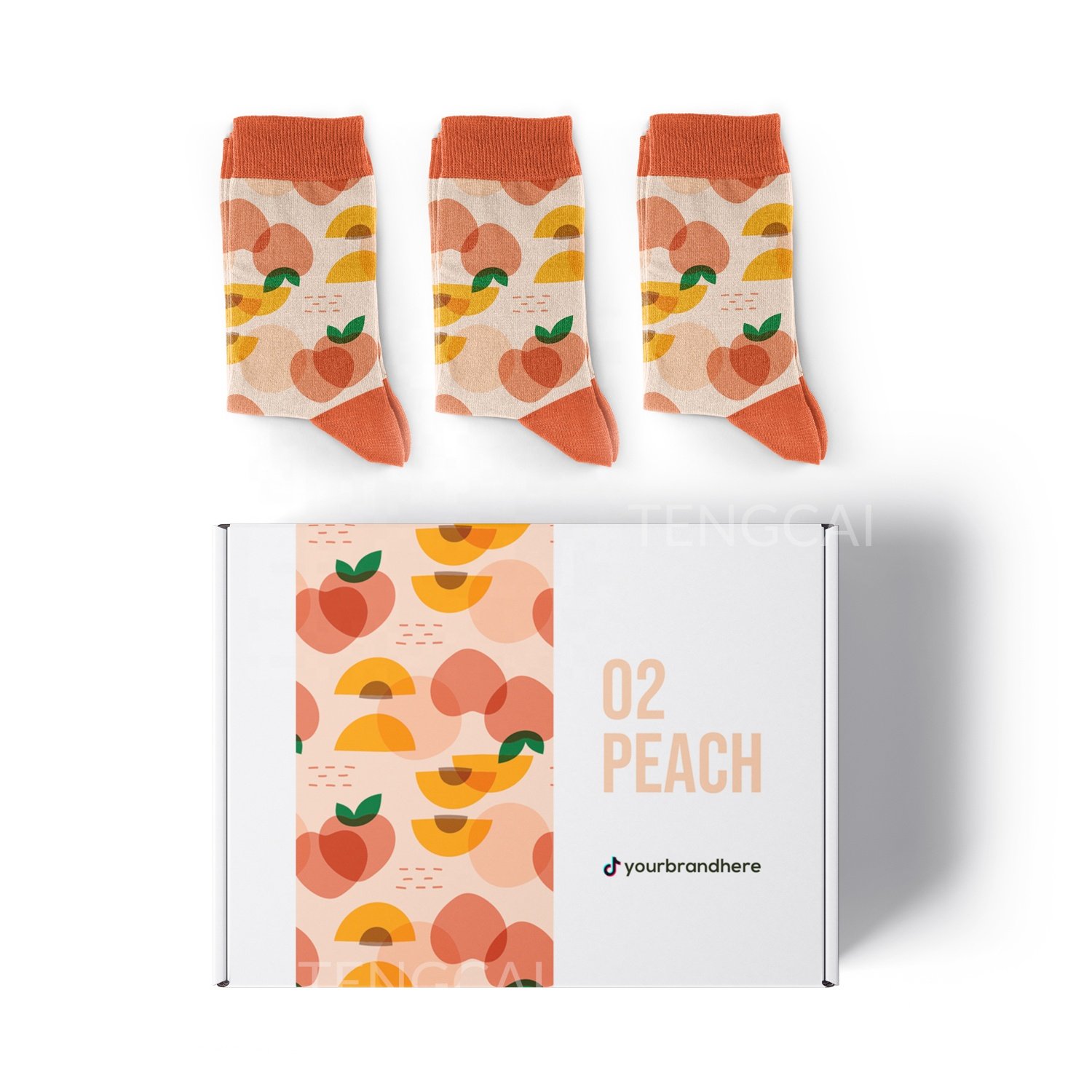 Wholesale Double Side Color Printed Custom Design Corrugated Paper Shipping Boxes for Socks Packaging Solution