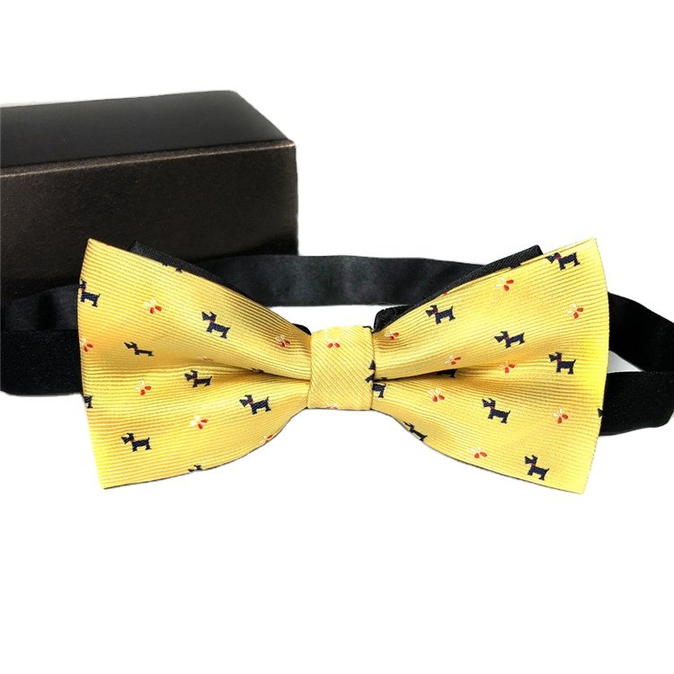 wholesale logo custom adjustable party wedding tuxedo banquet formal events dress shirt men's pre-tied bow tie bowtie bow ties