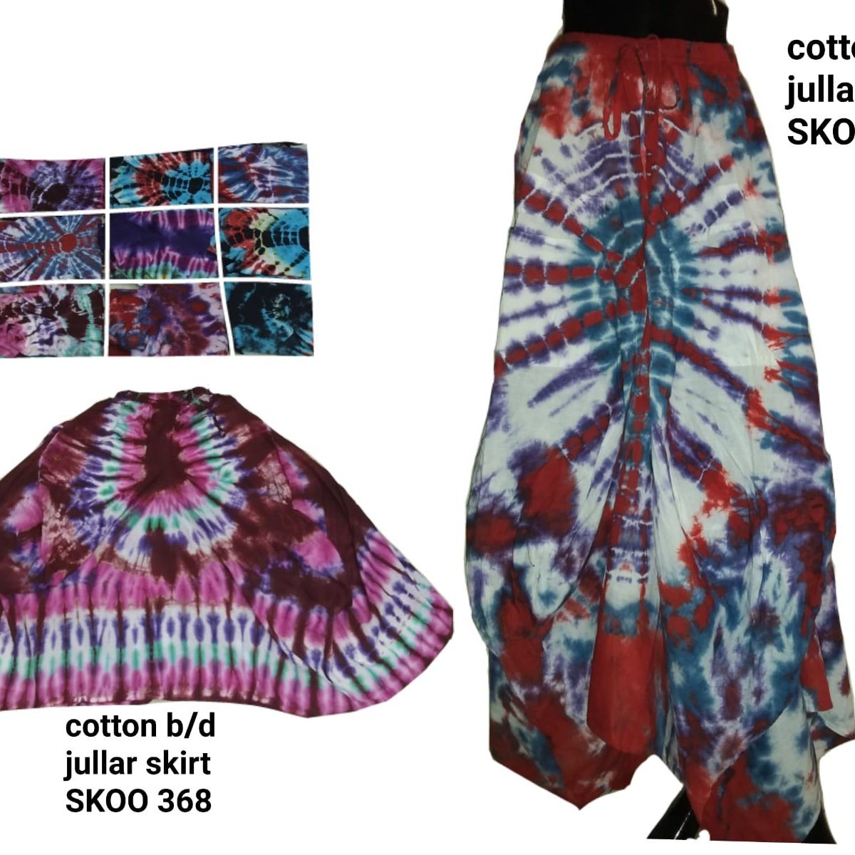 New cotton Indian boho jullar skirts Indian GYPSY Handmade Cotton Long Skirt Boho Wrap Around Mandala Sarong Block Print Hippie