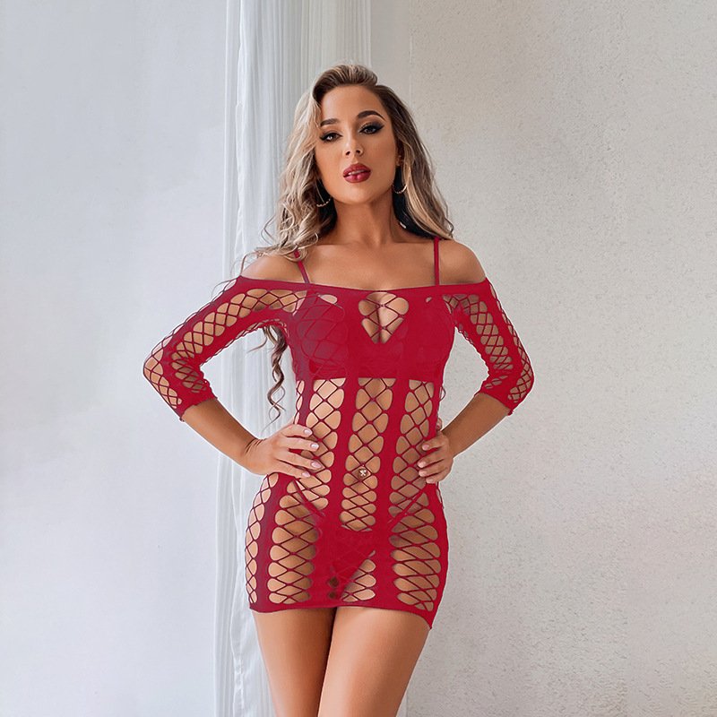 Plus Size Sexy Fishnets Lingerie Women Sexy Lingerie Erotic Adult Skirts Women Erotic Bodysuit Crotchless Stockings