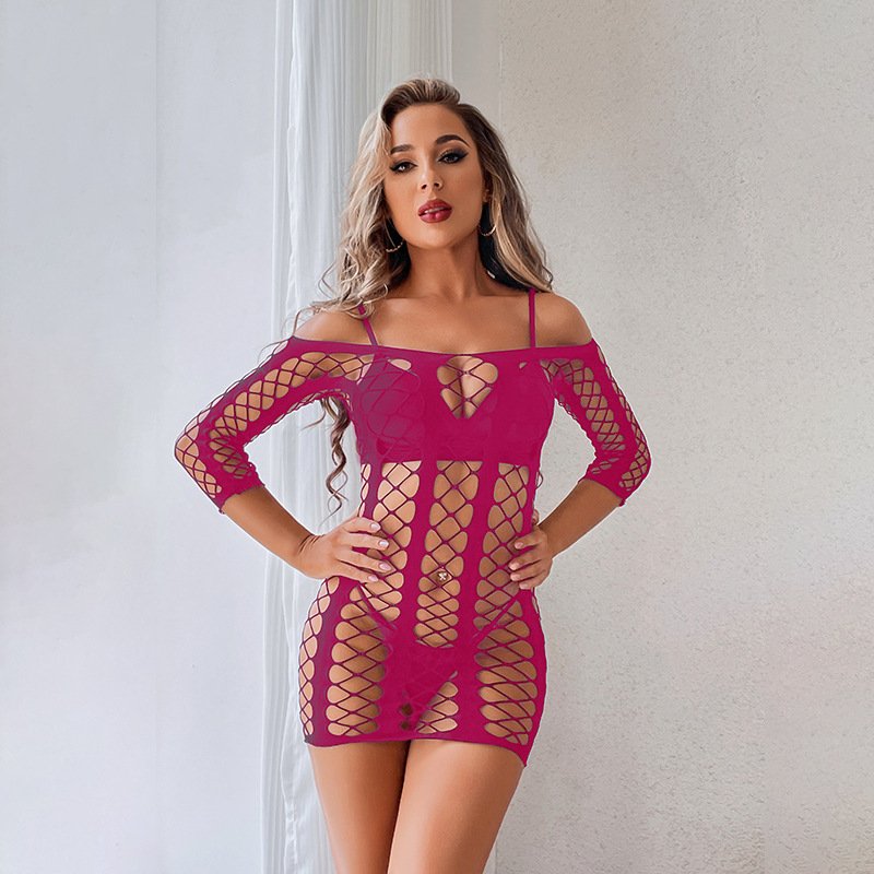 Plus Size Sexy Fishnets Lingerie Women Sexy Lingerie Erotic Adult Skirts Women Erotic Bodysuit Crotchless Stockings