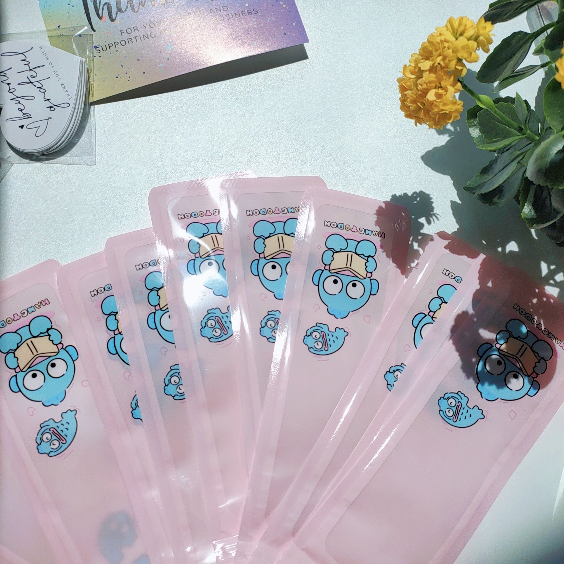 0 Hanton Animated Character Reusable Ziplock Mylar Packaging Plastic Bags Secure Feature Small Business Pens Hot Stamping