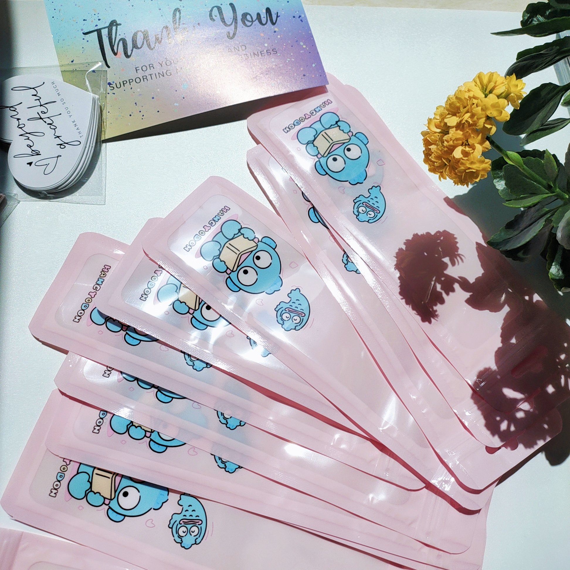 0 Hanton Animated Character Reusable Ziplock Mylar Packaging Plastic Bags Secure Feature Small Business Pens Hot Stamping
