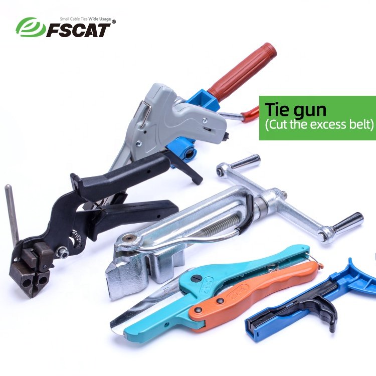 fscat 4.6x400mm Stainless steel tie Resistant Low Smoke Halogenfree Material Ball Lock Type stainless steel cable tie