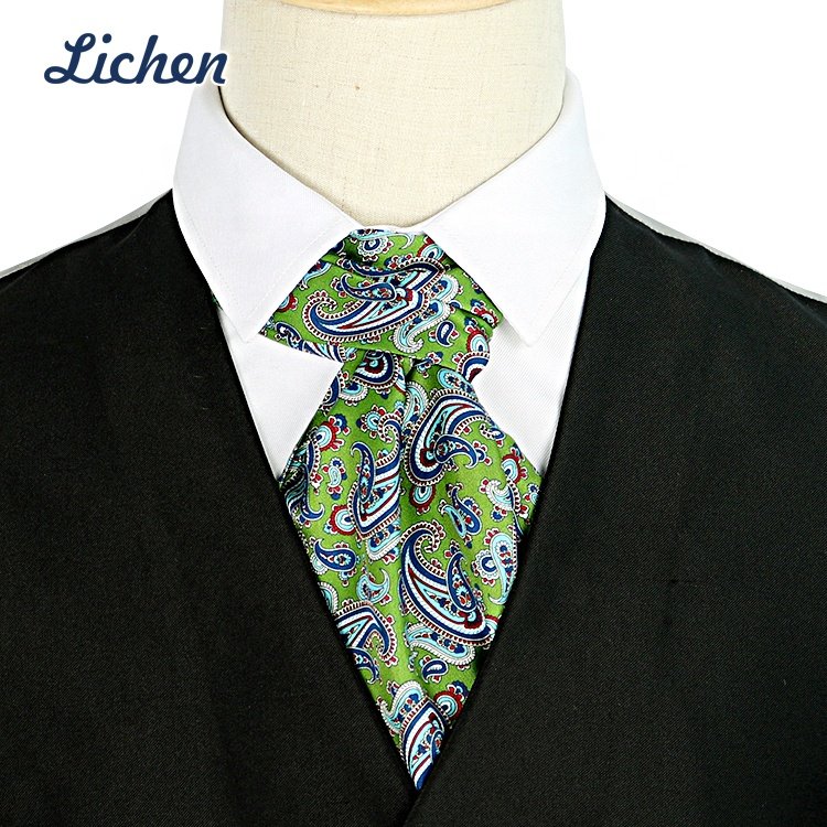 ODM/OEM Professional Wedding Collection Pure Silk Corbatas Hombre Custom Logo Ascot Tie Men's Neckties Bowtie Set