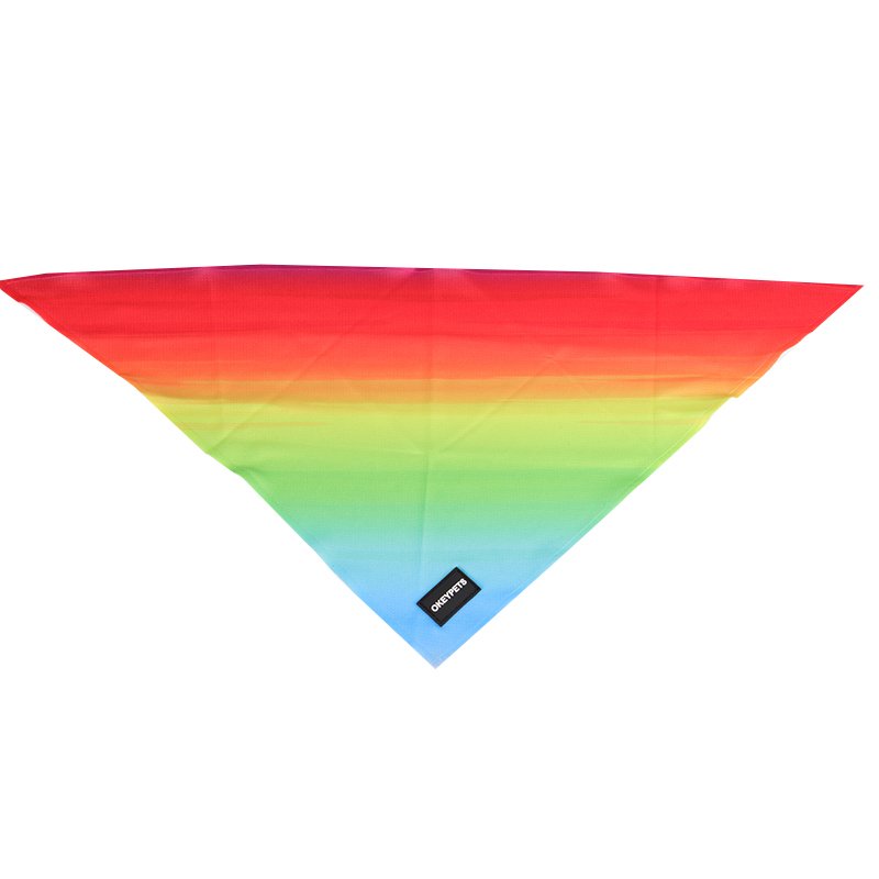 OKEYPETS Manufacturer Custom Free Design Pet Dog Puppy Cat Neck Scarf Washable Dog Bandana With Logo