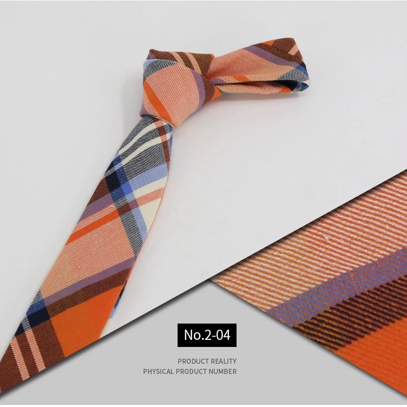 Wholesale 100% Polyester Men's Business Ties Fashionable Thin Group Ties with Custom Striped Logo for Gifts