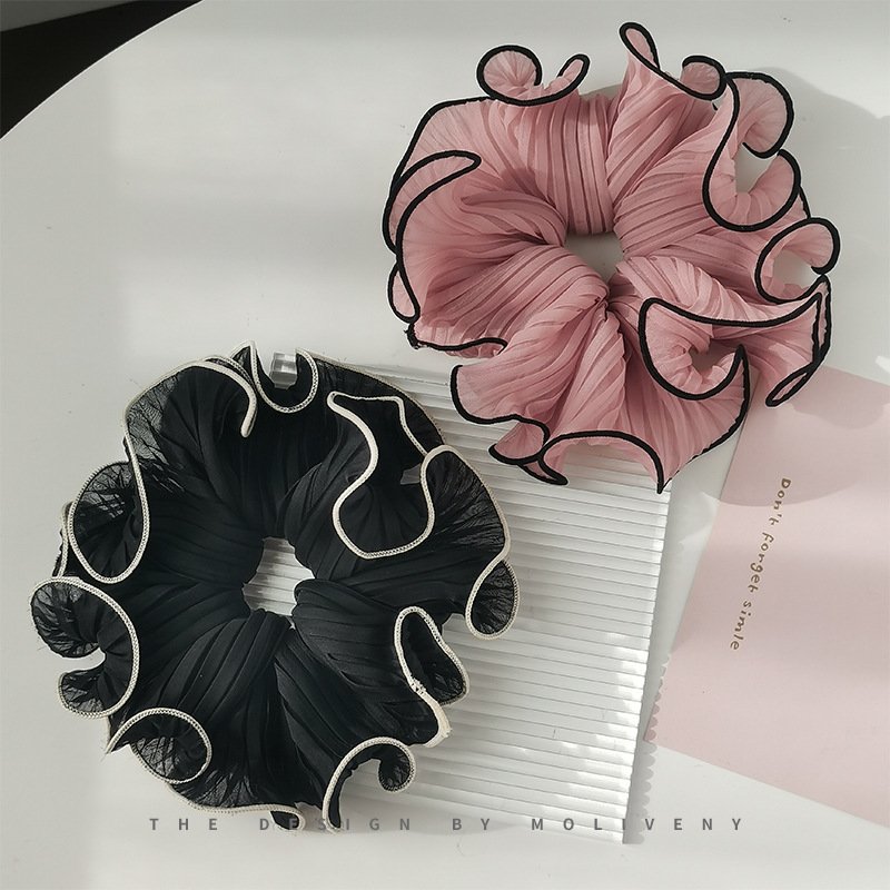 wholesale women girls Scrunchies with wrinkle Ropes Hair Ties Elastics Ponytail Holders Popular Hair Accessories