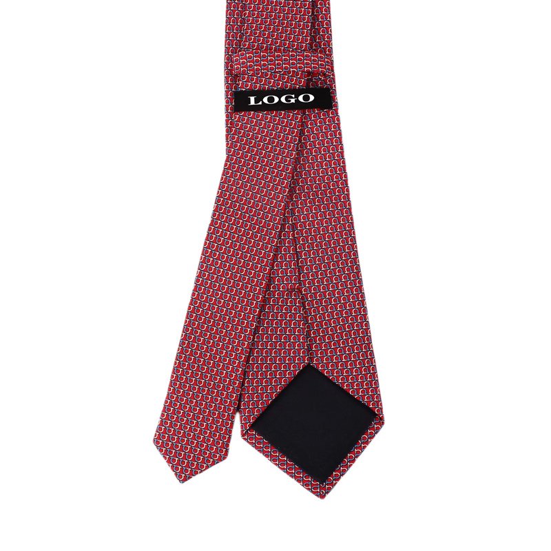 Manufacturer Dacheng New Fashion Men's Print Tie Custom Repeated Logo Business Necktie For Man 7.5cm