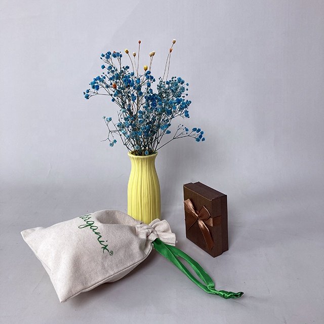 Small Cotton Bag With Ties Log Print Cute Strong Cotton Gift Bag Drawstring Prints Recycle Cotton Canvas Duffle Bag For Win