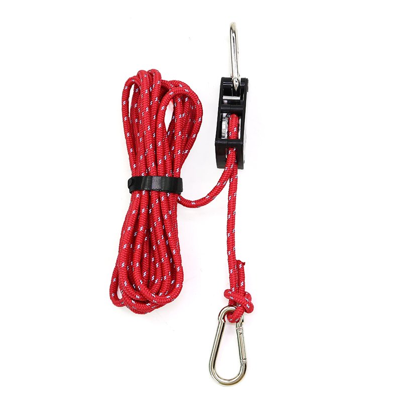 1/4 inch 150lbs reflective rope ratchet tie down for light duty