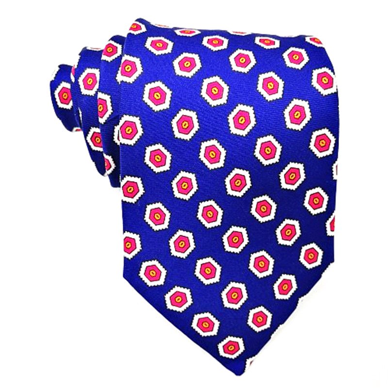 Wholesale Silk print Mens Necktie Colorful personalized neck tie