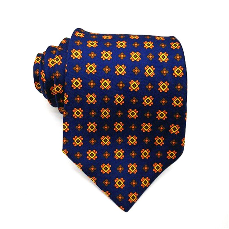 Wholesale Silk print Mens Necktie Colorful personalized neck tie