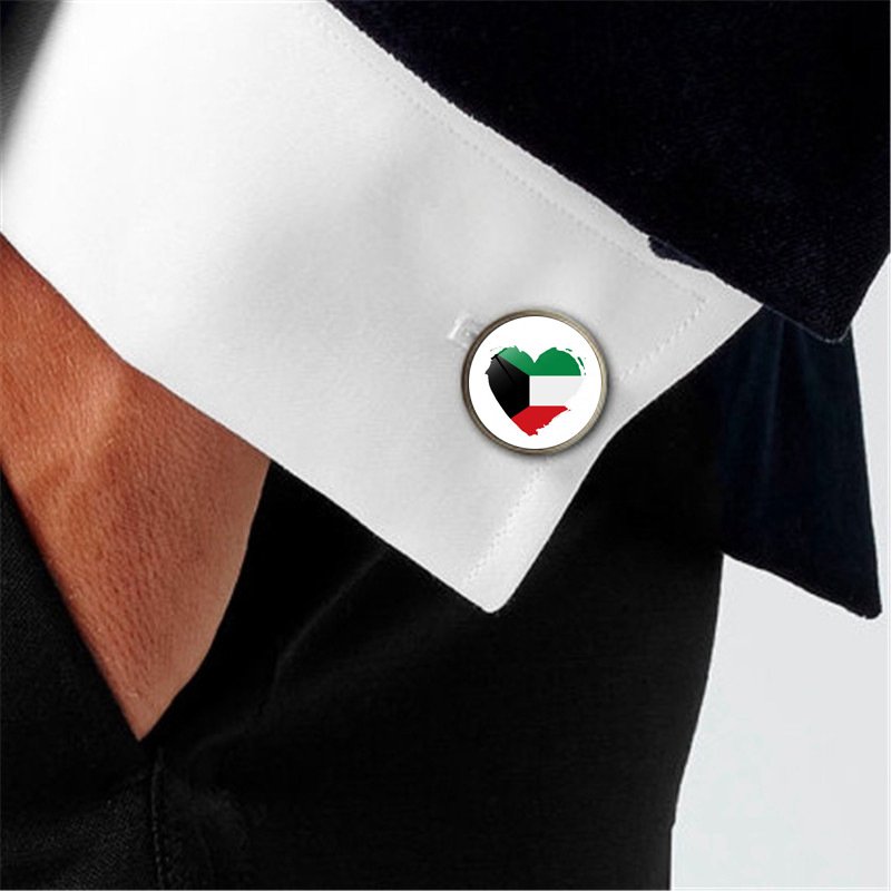 Wholesale palestine time gemstone cufflinks French shirt cuffs buttons Free Palestine jewelry For Men's Accessories