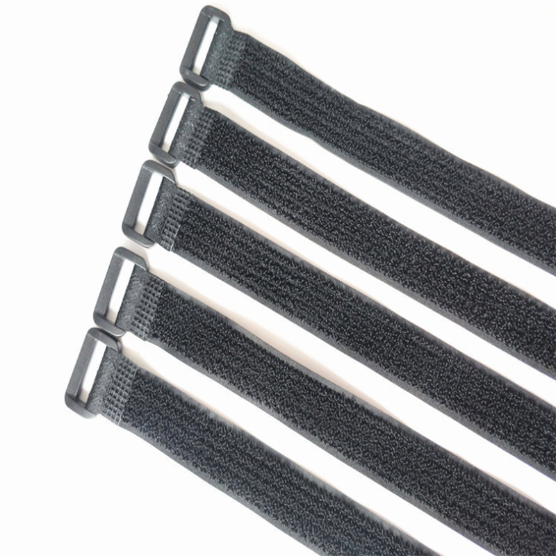 Reusable Custom Logo Hook And Loop Cable Tie Cinch Buckle Strap