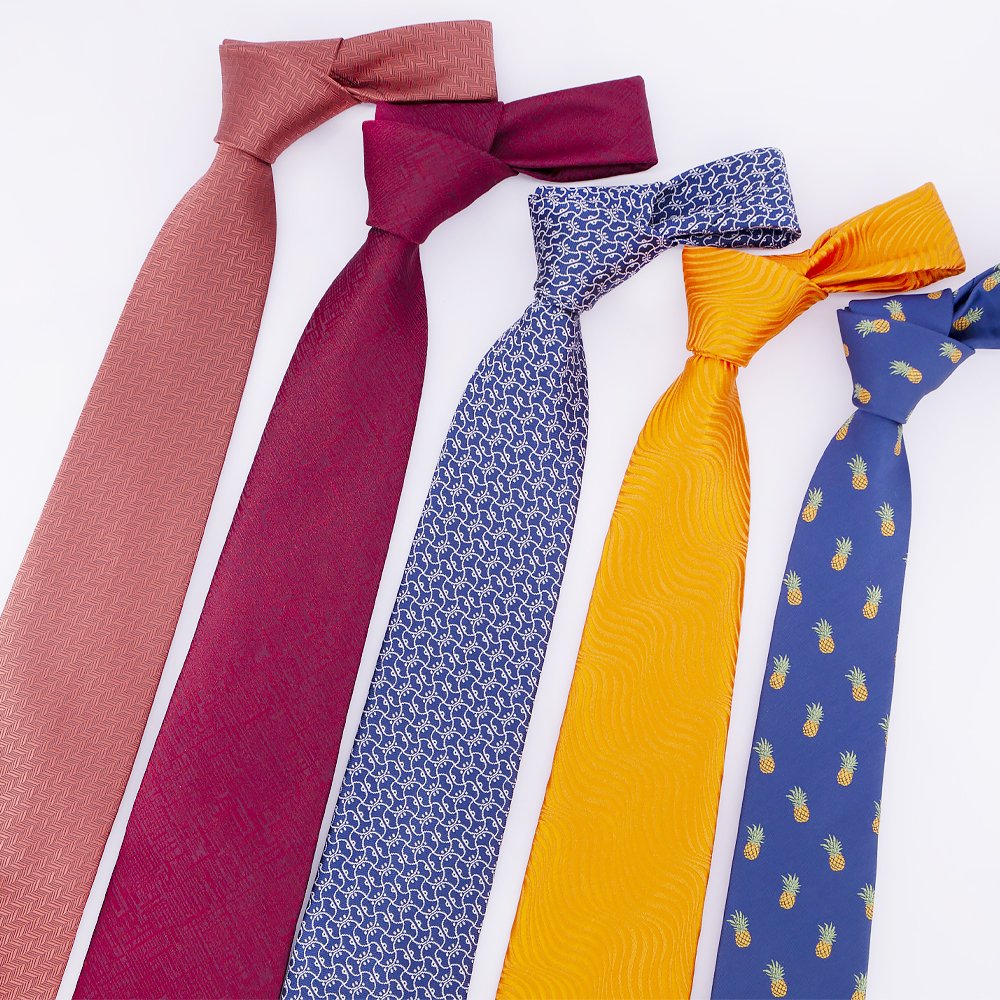 RunLin Factory Custom Handmade Woven Jacquard Fabric Business Daily Casual Formal Polyester Ties for Men