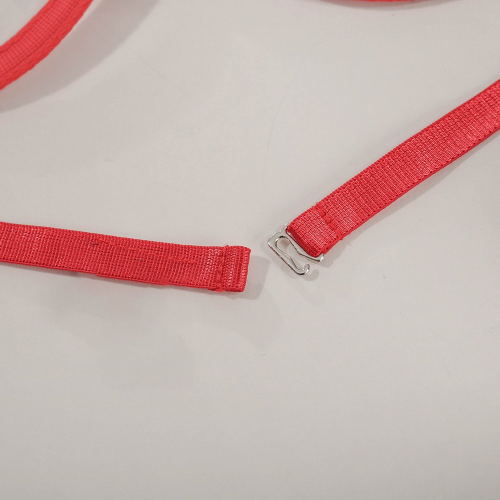 Women Exotic Dancewear Pole Stripper Outfits Stripper Clothes Sexy Bow Tie Cut-out Lingerie