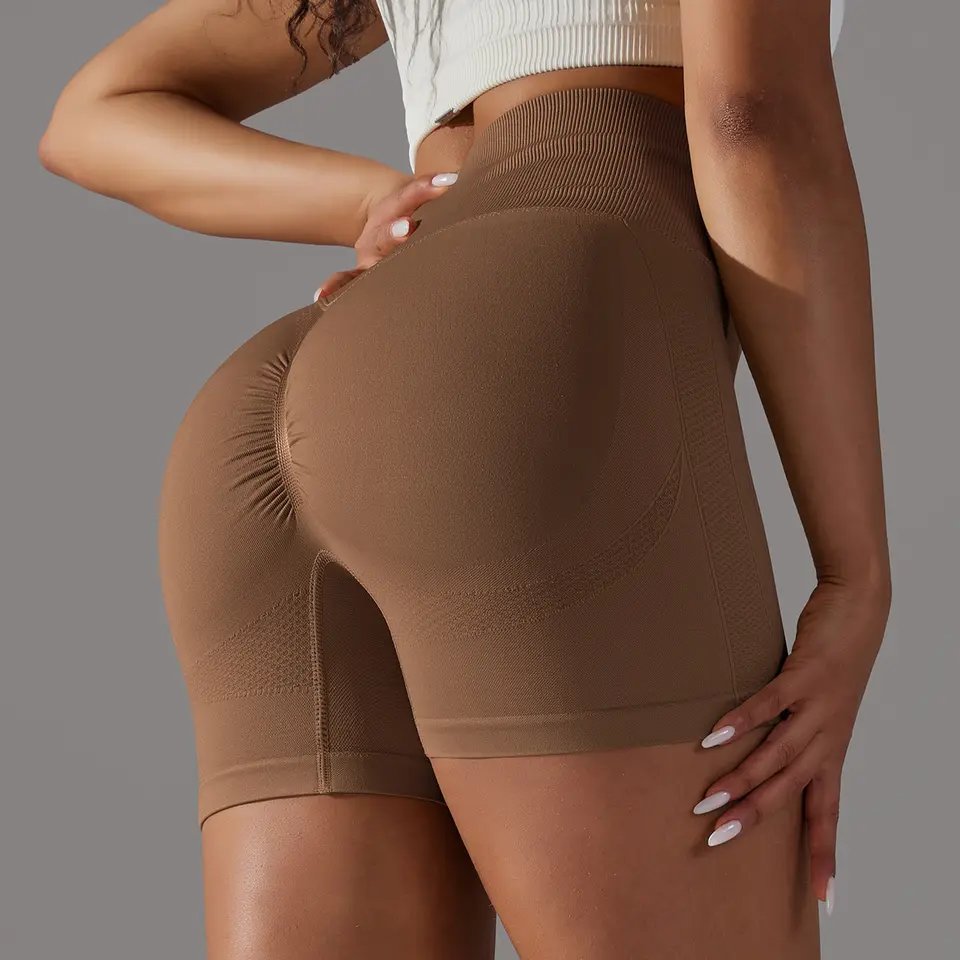 New Multiple color Seamless Women yoga Push Up Shorts High Waist Hip Lift Sexy Yoga bottoms Cycling scrunch butt fitness shorts