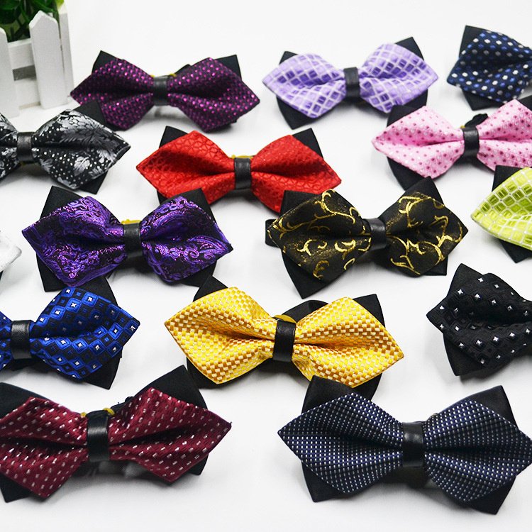 factory wholesale logo custom adjustable pre-tied party wedding banquet tuxedo formal events men's bow tie bowtie bow ties