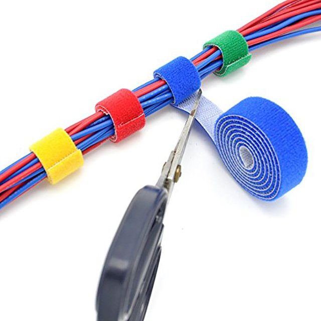 Reusable Cable Straps Cable Ties Hook & Loop Nylon Fastening Tape One Wrap