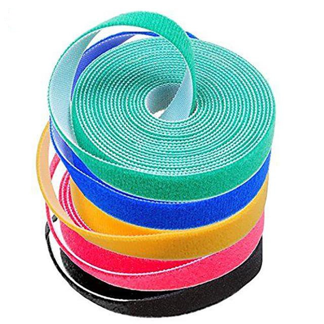 Reusable Cable Straps Cable Ties Hook & Loop Nylon Fastening Tape One Wrap