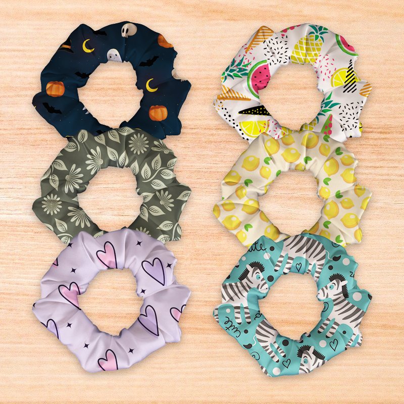 High Quality Custom Silk Scrunchies Oversized Satin Tie Dye Scrunchies customized logo women Scrunchie