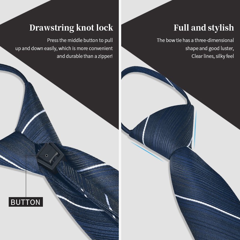 Supplier Neckties Wholesale Hot Selling Custom Design Navy Polyester Neck Tie
